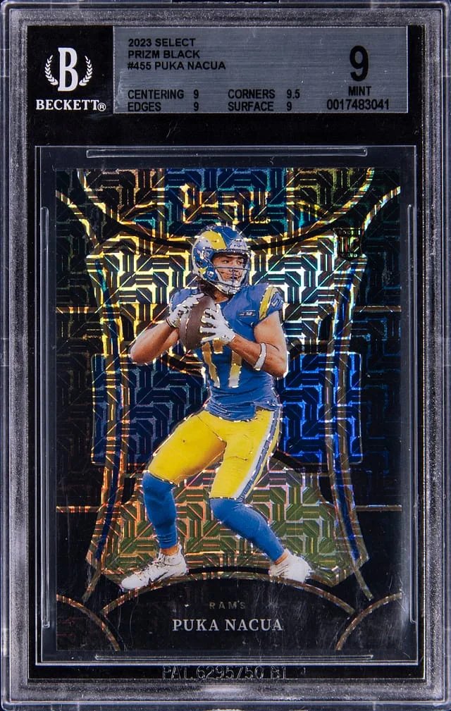 2023 Panini Select Puka Nacua Black Prizm #455 card image