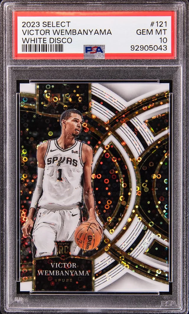 2023 Panini Select Victor Wembanyama White Disco #121 card image