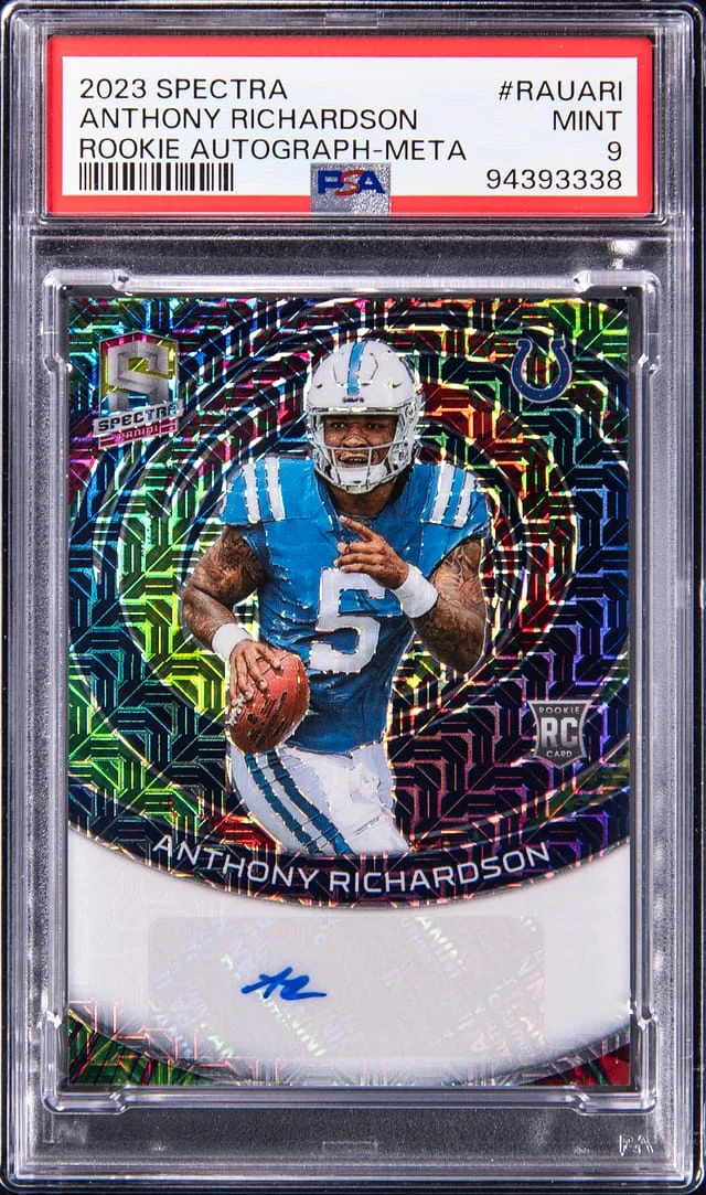 2023 Panini Spectra Anthony Richardson Autograph-Meta #RAUARI card image