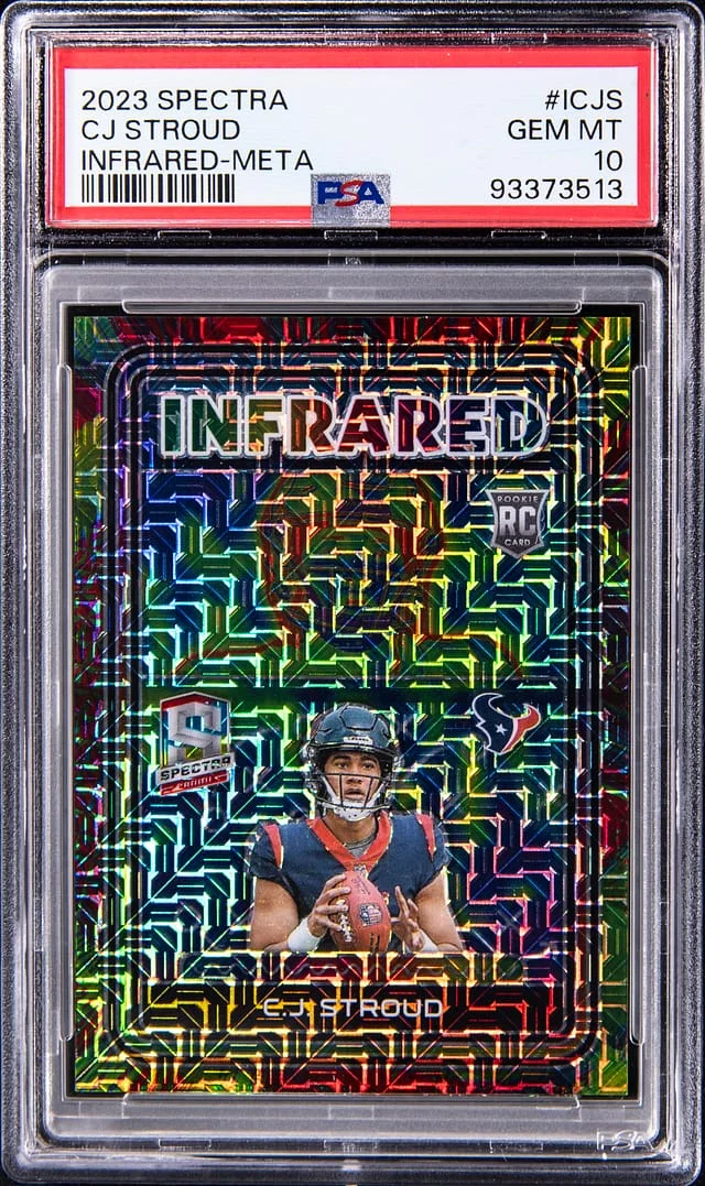 2023 Panini Spectra CJ Stroud Infrared-Meta #ICJS card image