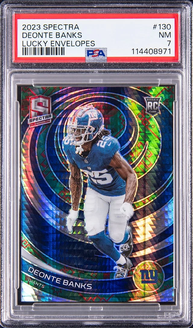 2023 Panini Spectra Deonte Banks Lucky Envelopes #130 card image