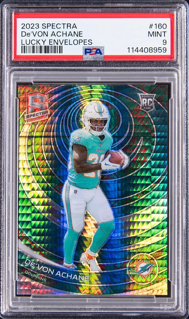 2023 Panini Spectra De'Von Achane Lucky Envelopes #160 card image