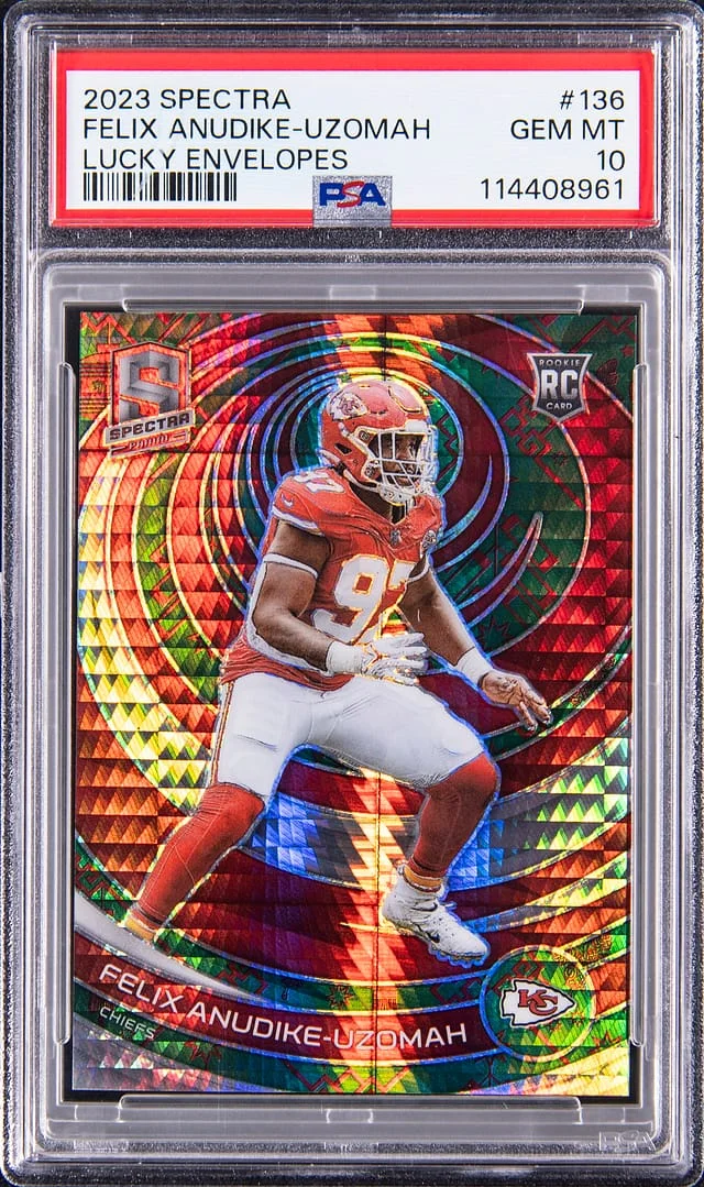 2023 Panini Spectra Felix Anudike-Uzomah Lucky Envelopes #136 card image