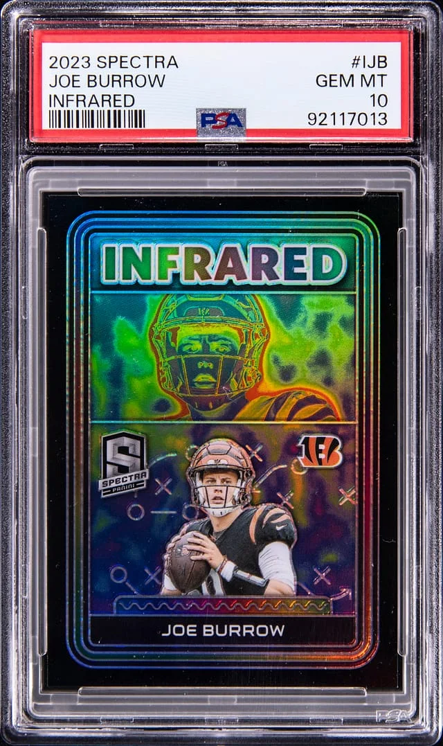 2023 Panini Spectra Joe Burrow Infrared #IJB card image