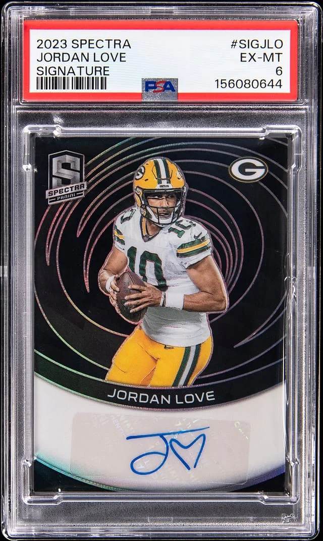 2023 Panini Spectra Jordan Love Signature #SIG-JLO card image