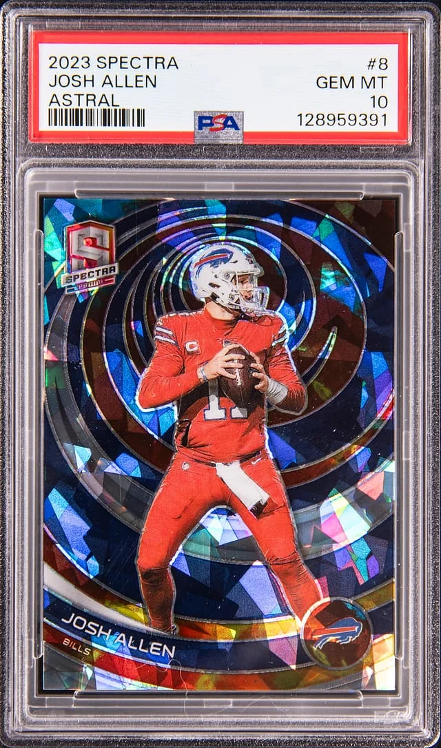 2023 Panini Spectra Josh Allen Astral #8 card image