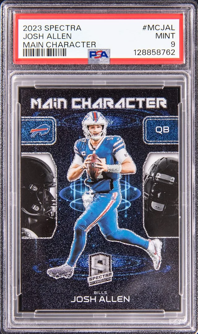 2023 Panini Spectra Josh Allen Main Character #MC-JAL card image