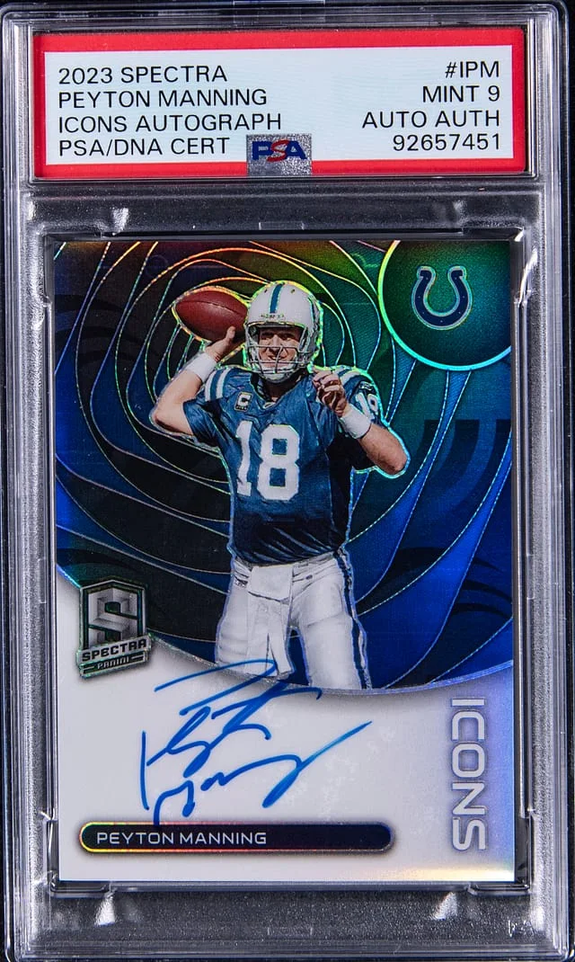 2023 Panini Spectra Peyton Manning Icons Autograph #I-PM card image