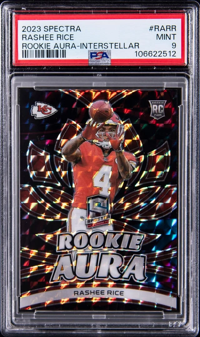 2023 Panini Spectra Rashee Rice Aura Interstellar #RA-RR card image