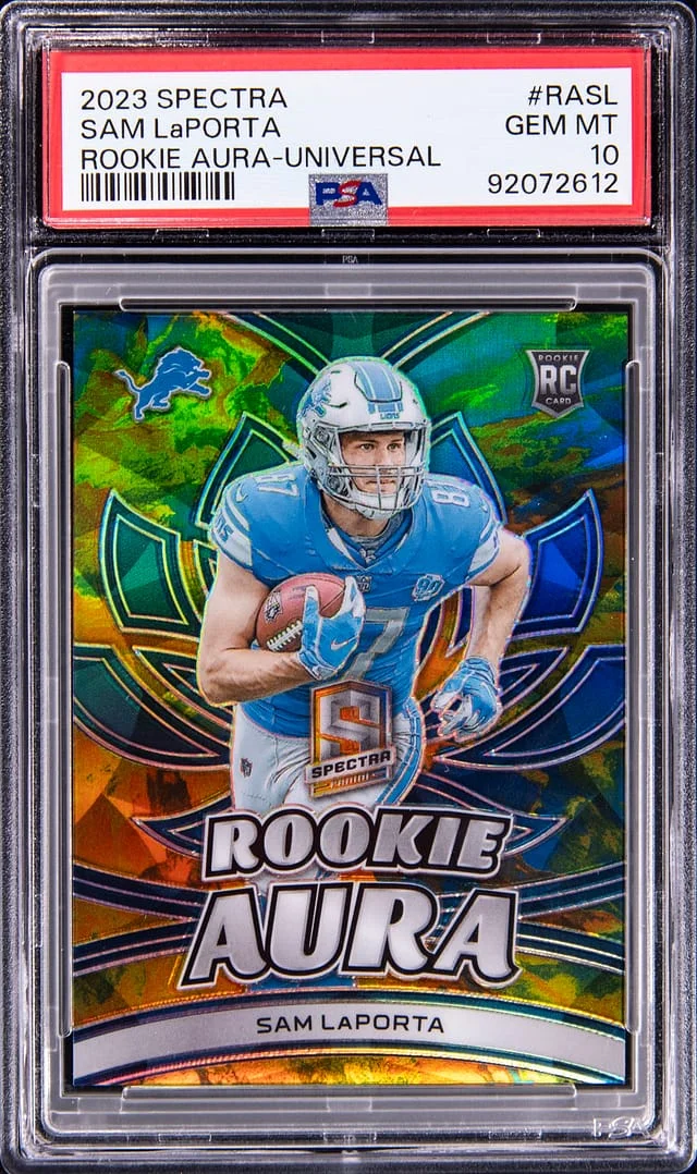 2023 Panini Spectra Sam LaPorta Aura Universal #RASL card image