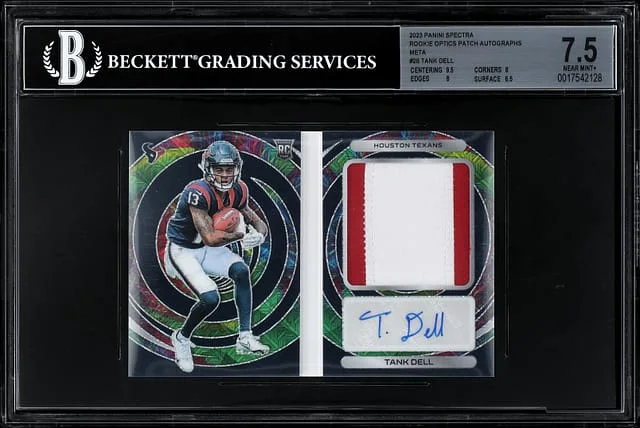 2023 Panini Spectra Tank Dell Optics Patch Autograph Meta #RO-NTD card image