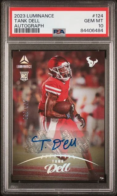 2023 Panini Tank Dell Luminance Autograph #124 card image