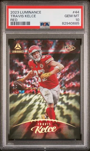 2023 Panini Travis Kelce Luminance Red #44 card image