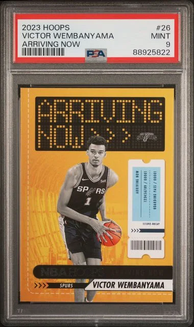 2023 Panini Victor Wembanyama NBA Hoops Arriving Now #26 card image