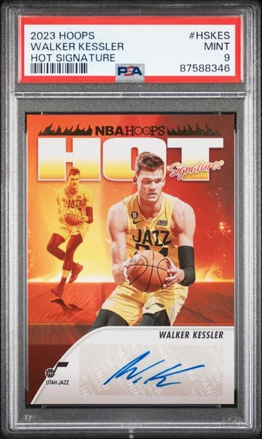 2023 Panini Walker Kessler NBA Hoops Hot Signature #HSKES card image