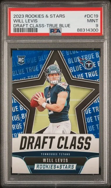 2023 Panini Will Levis Rookies & Stars Draft Class True Blue #DC19 card image