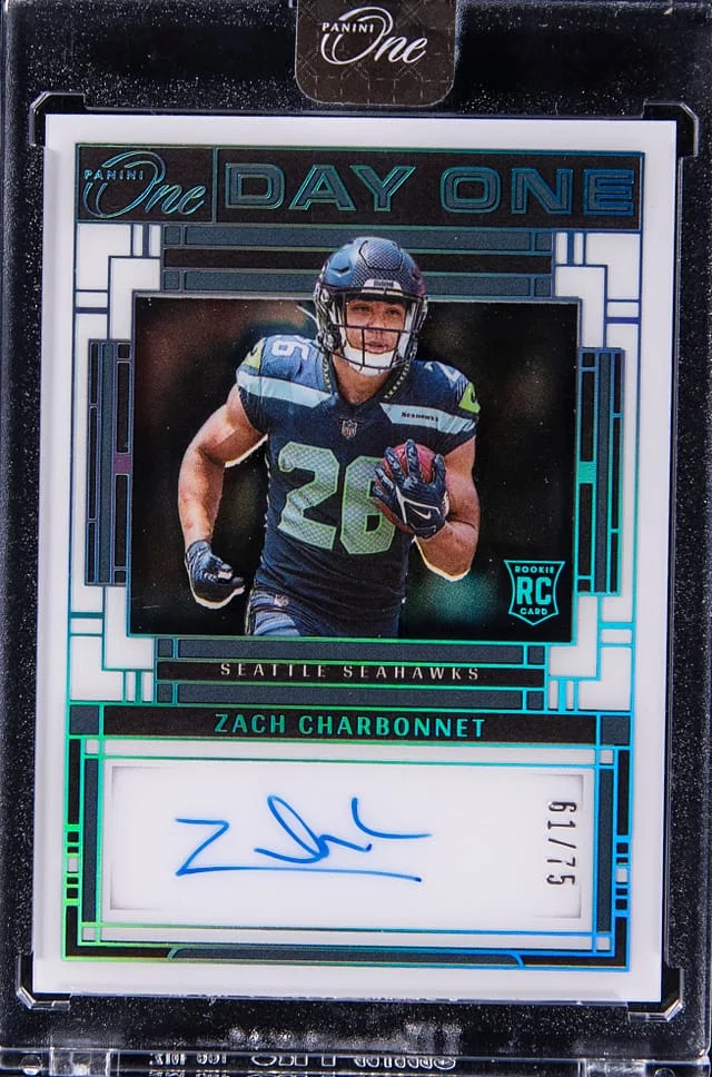 2023 Panini Zach Charbonnet One Day One #119 card image
