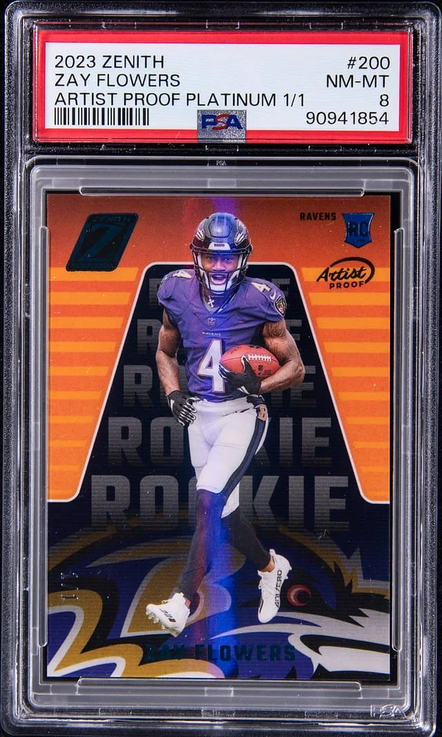 2023 Panini Zay Flowers Zenith Artist Proof Platinum #200 card image