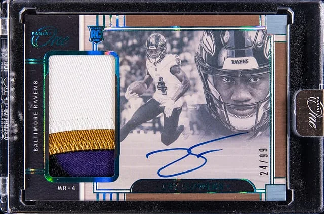2023 Panini Zay Flowers One Patch Autograph (RPA) #3 card image