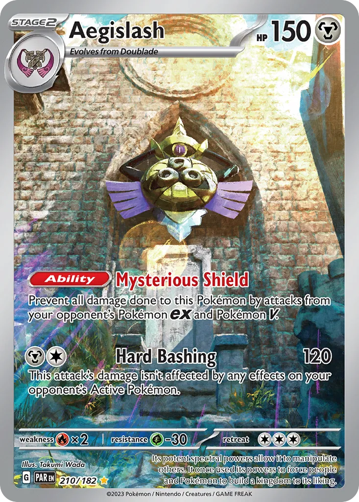 2023 Paradox Rift Aegislash #134/182 Rare card image