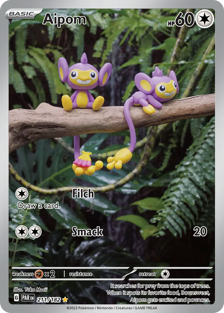 2023 Paradox Rift Aipom #145/182 Common card image