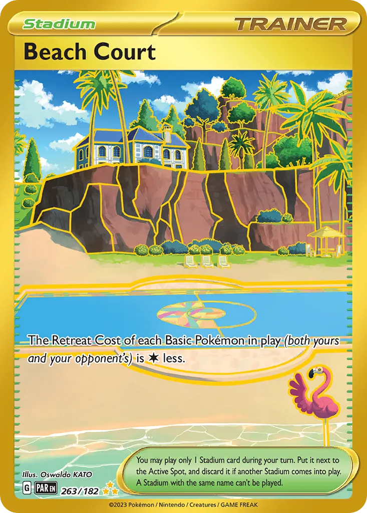2023 Paradox Rift Beach Court #263/182 Hyper Rare card image
