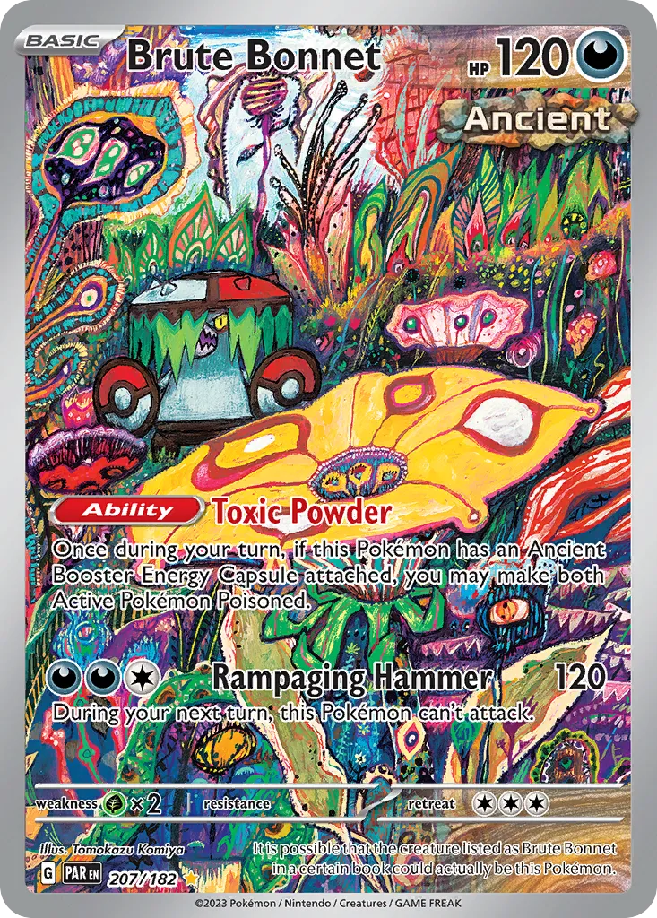 2023 Paradox Rift Brute Bonnet #207/182 Illustration Rare card image