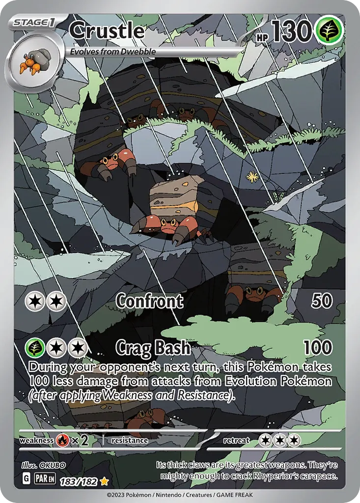 2023 Paradox Rift Crustle #183/182 Illustration Rare card image