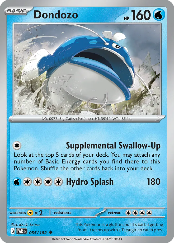 2023 Paradox Rift Dondozo #055/182 Uncommon card image