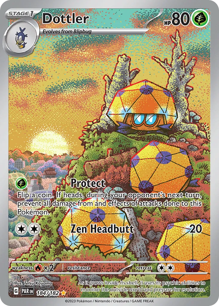 2023 Paradox Rift Dottler #184/182 Illustration Rare card image
