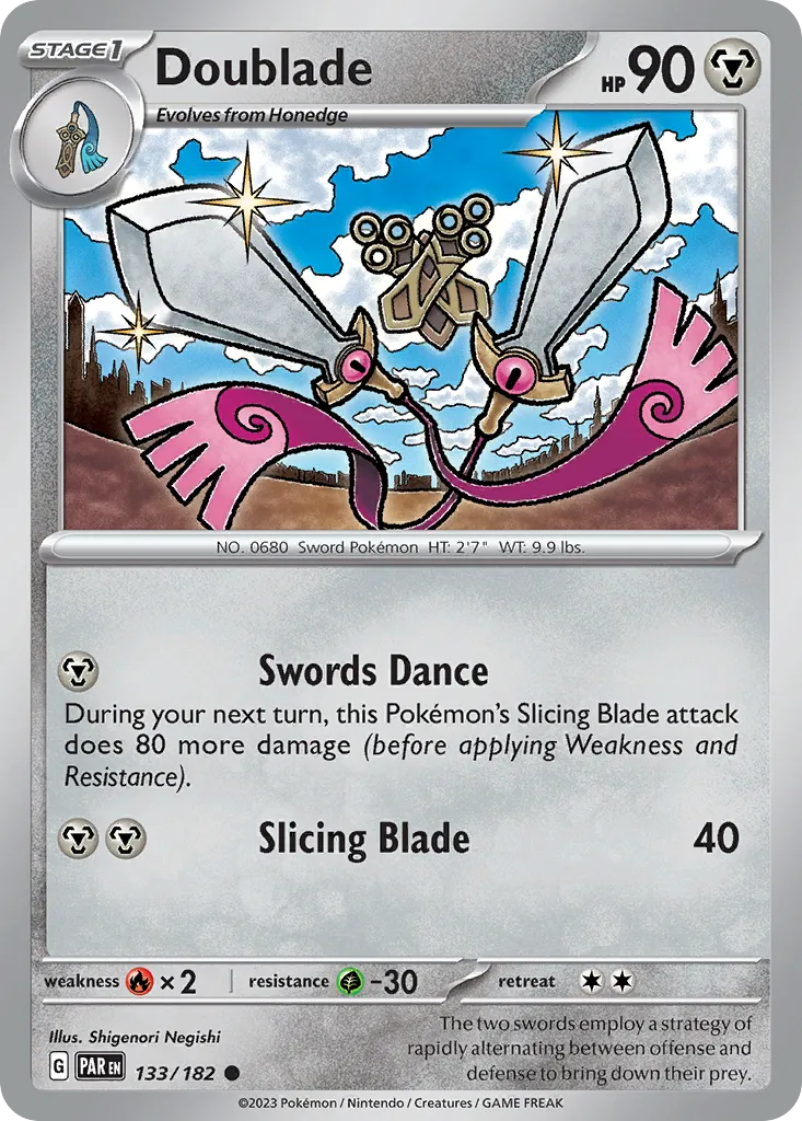 2023 Paradox Rift Doublade Common #132/182 Common card image