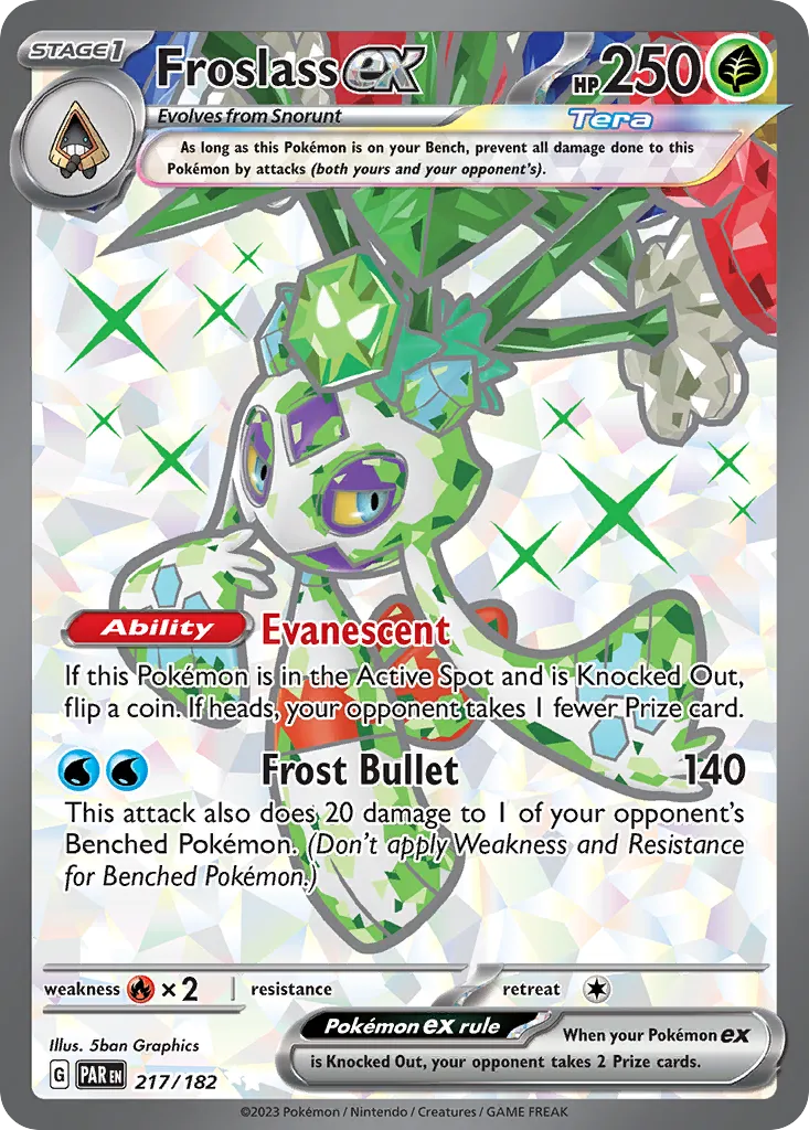 2023 Paradox Rift Froslass ex Double Rare #003/182 Double Rare card image