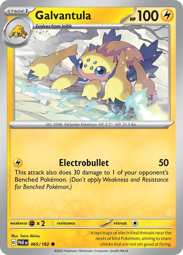 2023 Paradox Rift Galvantula Common #065/182 Common card image