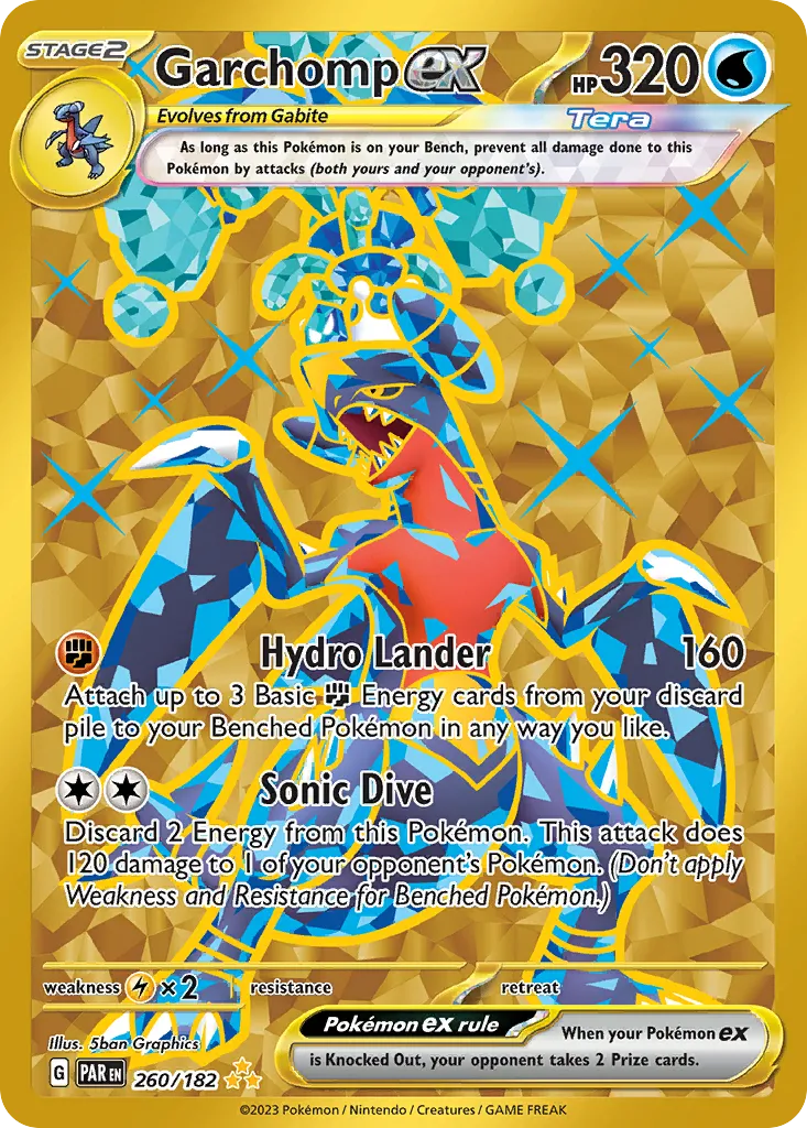 2023 Paradox Rift Garchomp ex #245/182 Special Illustration Rare card image
