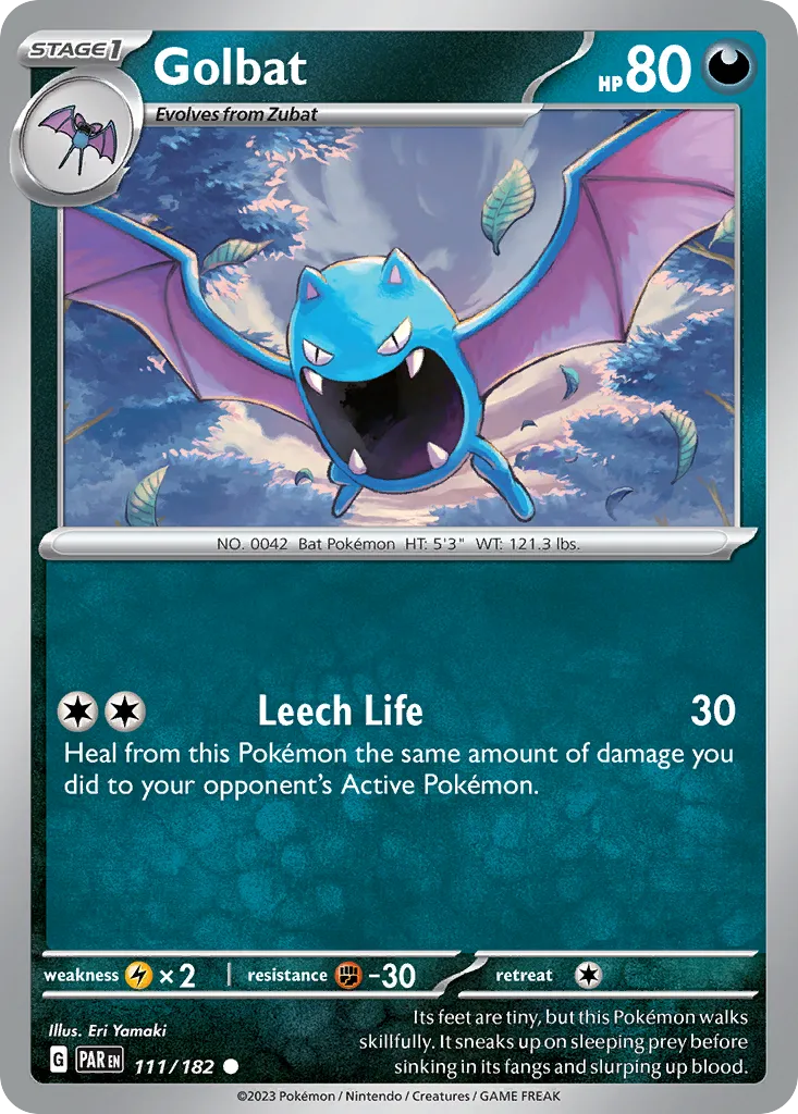2023 Paradox Rift Golbat Common #111/182 Common card image