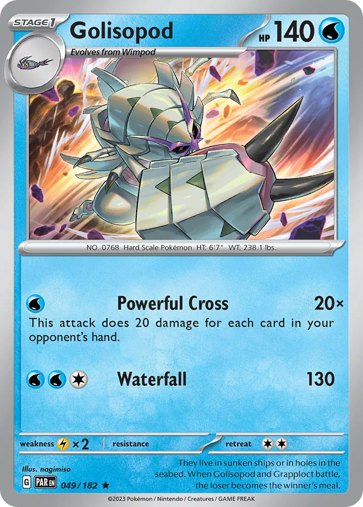 2023 Paradox Rift Golisopod #049/182 Rare card image