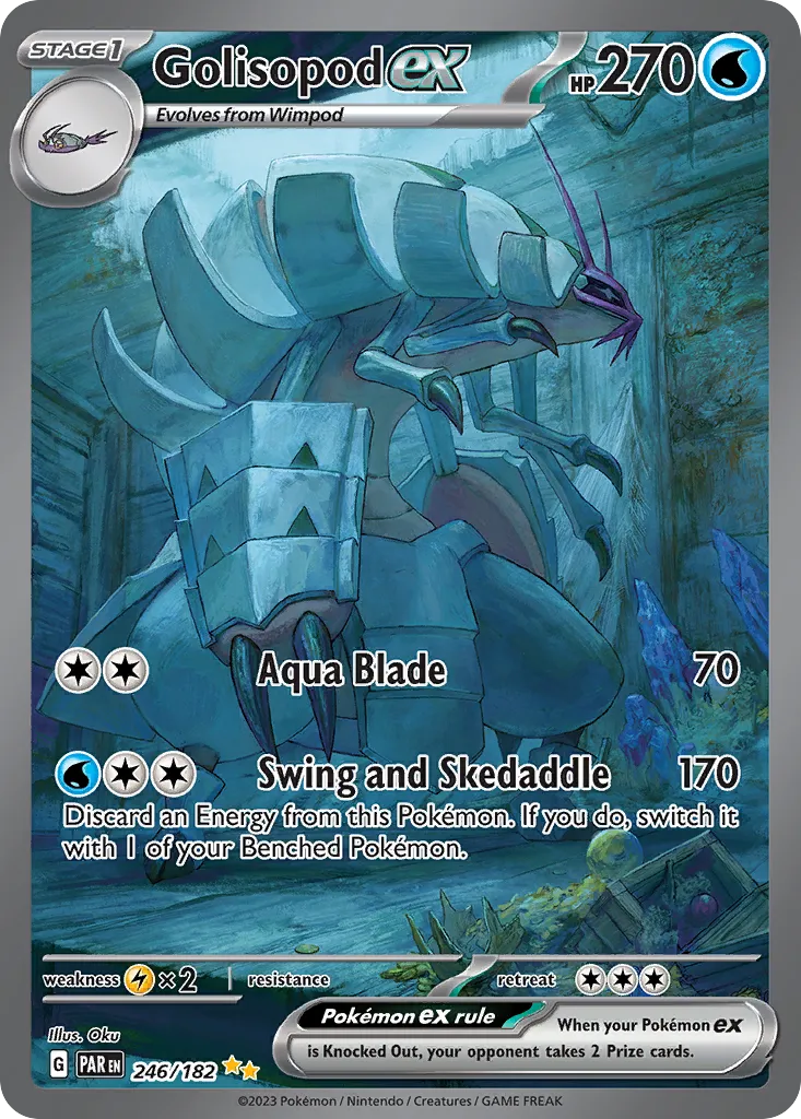 2023 Paradox Rift Golisopod ex #246/182 Special Illustration Rare card image