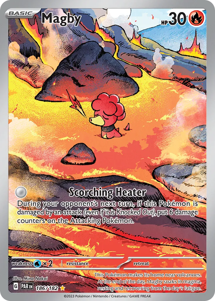 2023 Paradox Rift Magby #186/182 Illustration Rare card image