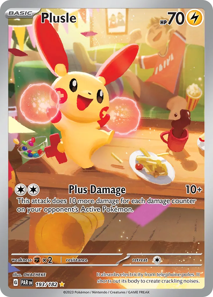 2023 Paradox Rift Plusle Common #060/182 Common card image