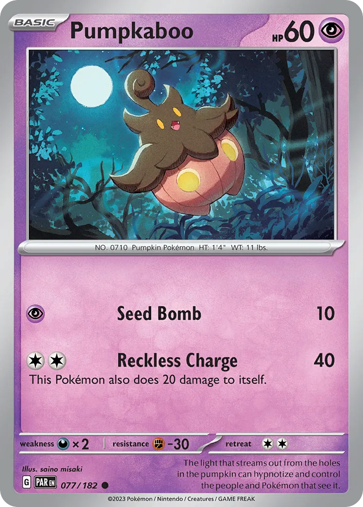 2023 Paradox Rift Pumpkaboo #077/182 Common card image