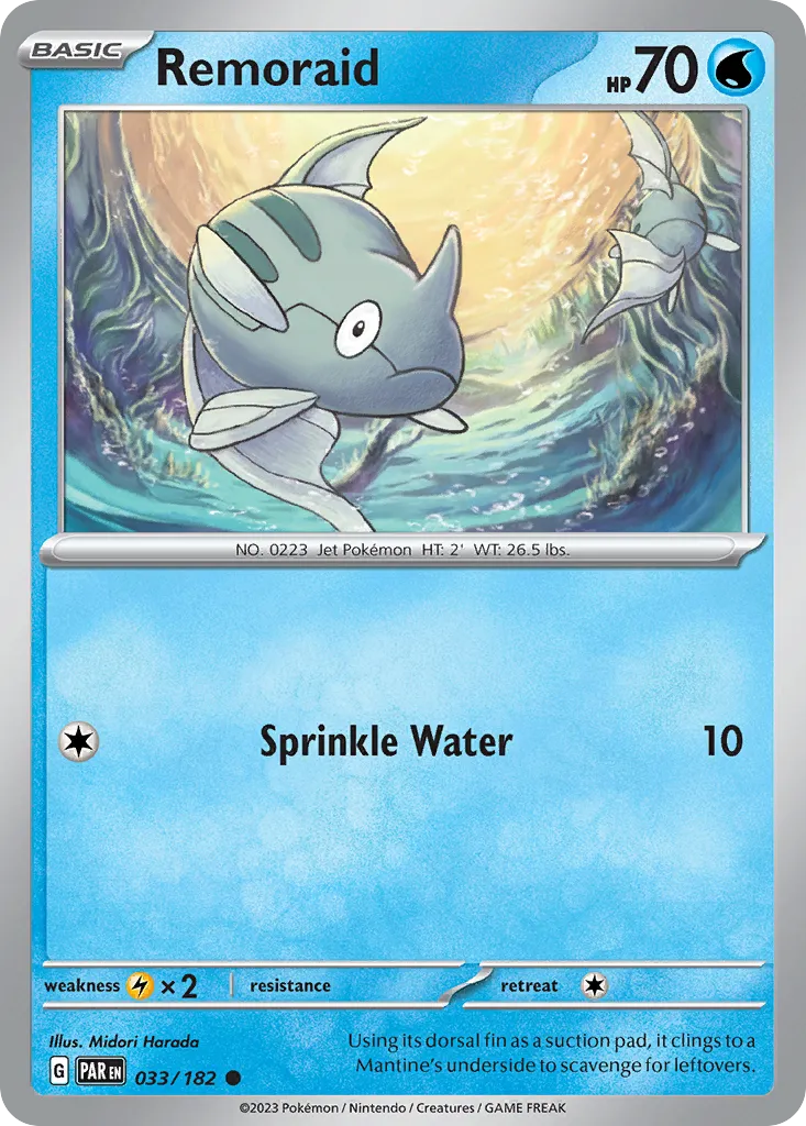 2023 Paradox Rift Remoraid #033/182 Common card image