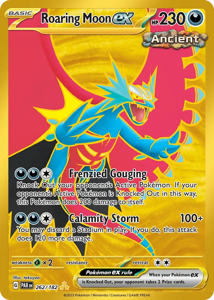 2023 Paradox Rift Roaring Moon ex #251/182 Special Illustration Rare card image
