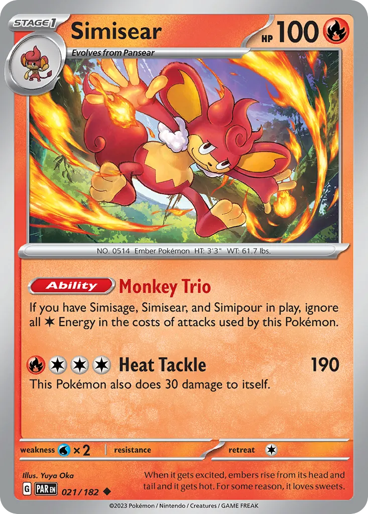 2023 Paradox Rift Simisear Uncommon #021/182 Uncommon card image