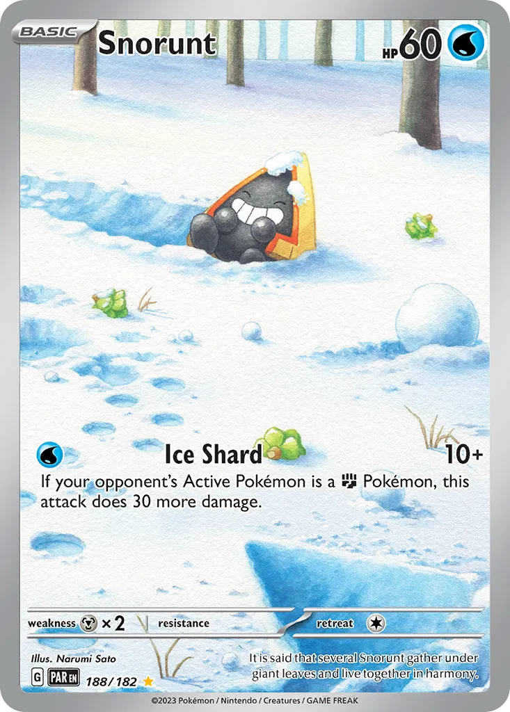2023 Paradox Rift Snorunt #188/182 Illustration Rare card image