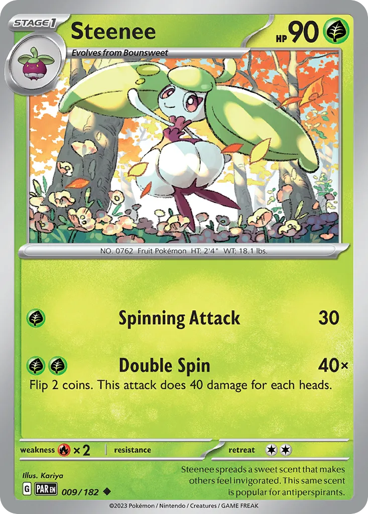 2023 Paradox Rift Steenee Uncommon #009/182 Uncommon card image