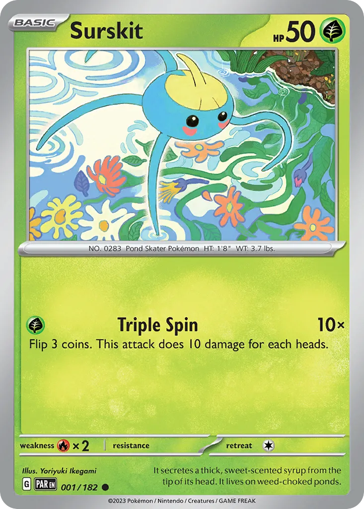 2023 Paradox Rift Surskit Common #001/182 Common card image
