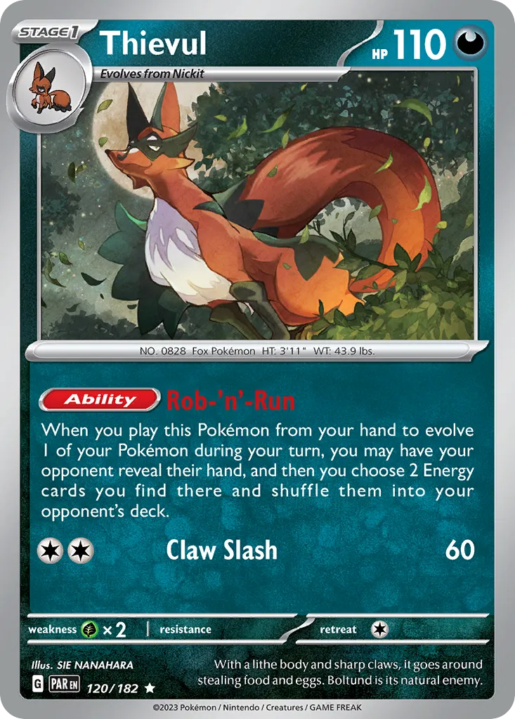 2023 Paradox Rift Thievul #120/182 Rare card image
