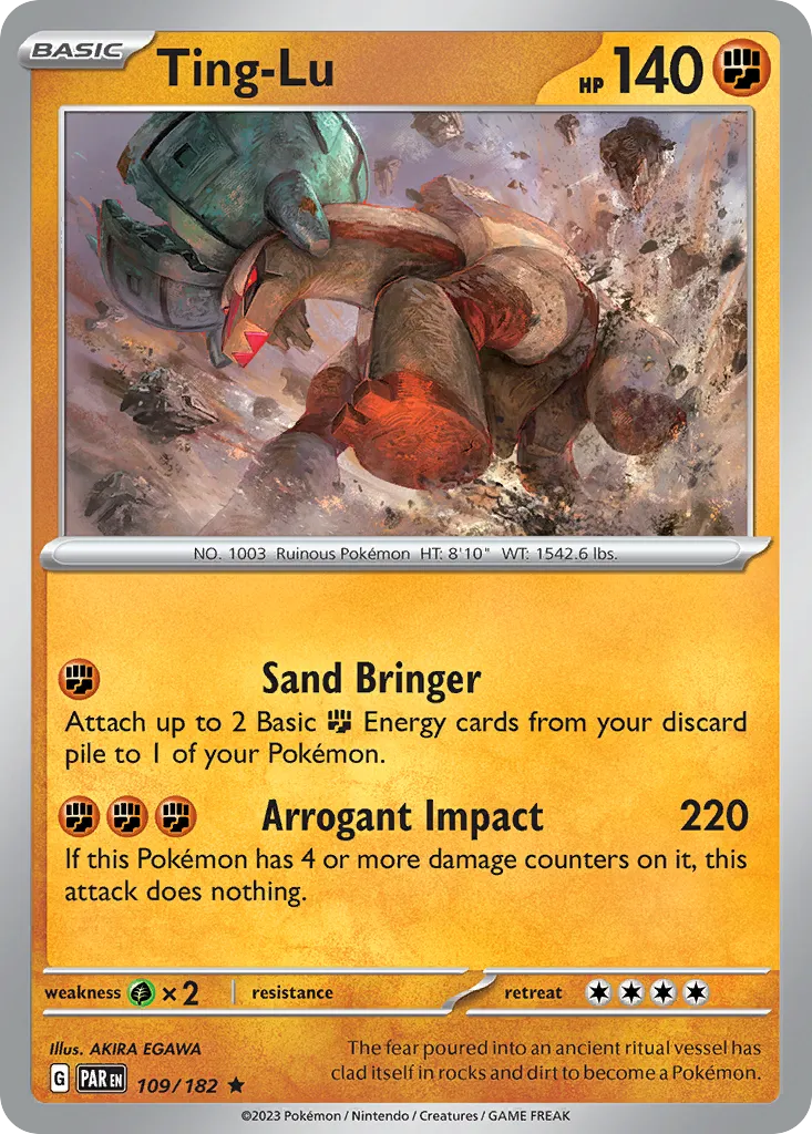 2023 Paradox Rift Ting-Lu #109/182 Rare card image