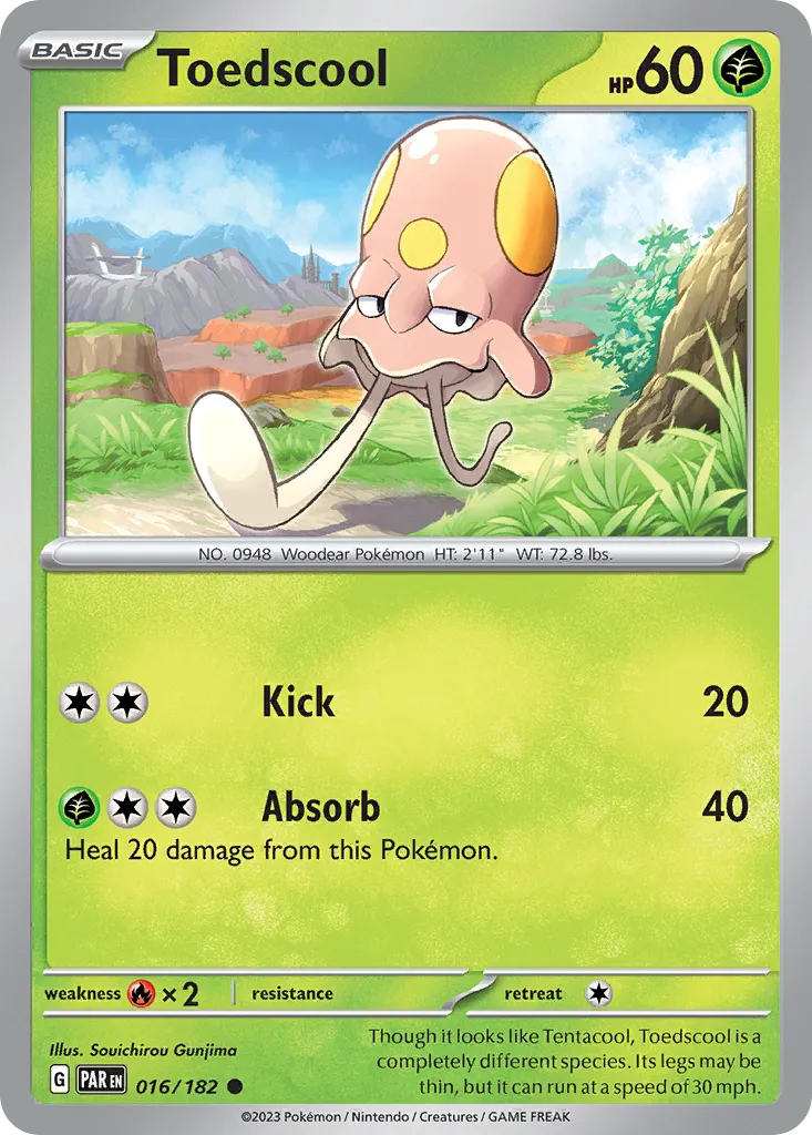 2023 Paradox Rift Toedscool #016/182 Common card image