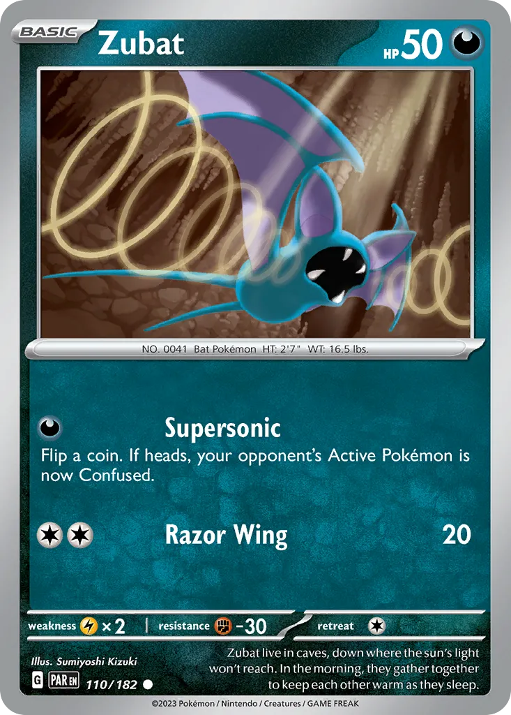 2023 Paradox Rift Zubat #110/182 Common card image